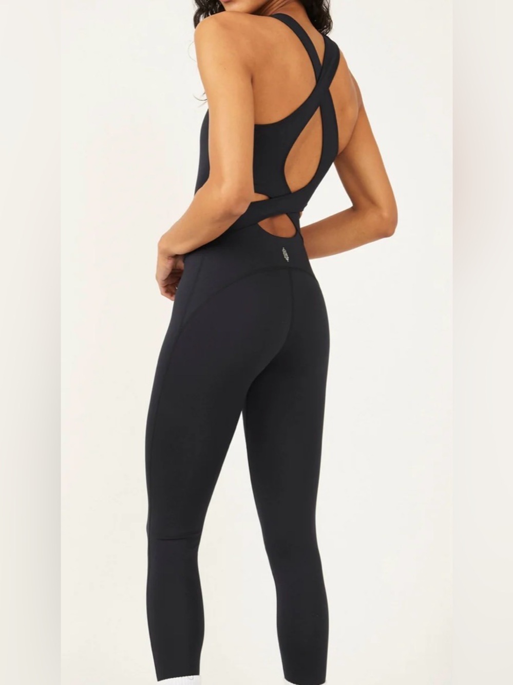Free People Movement Back It Up Black Onesie Women’s Size XS